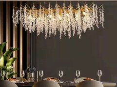 Candelabru Miracle Pure Dining 1200x450, 13 surse de iluminare